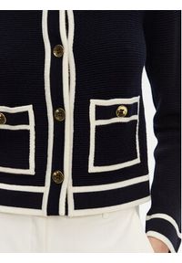 Luisa Spagnoli Kardigan Macori 58615 Czarny Slim Fit. Kolor: czarny. Materiał: wełna