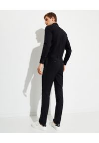 Les Hommes - LES HOMMES - Czarna koszula z suwakiem. Kolor: czarny. Materiał: materiał. Długość rękawa: długi rękaw. Długość: długie. Styl: elegancki #5