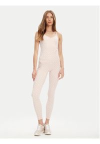 Guess Legginsy V5YB18 MC03W Różowy Slim Fit. Kolor: różowy. Materiał: syntetyk #3