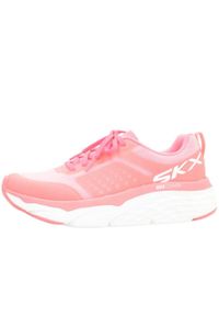 skechers - Buty do chodzenia damskie Skechers Max Cushioning Elite. Zapięcie: sznurówki. Kolor: różowy. Materiał: materiał. Szerokość cholewki: normalna. Sport: turystyka piesza