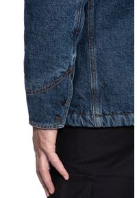 Lee - KURTKA ZIMOWA LEE LONG LOCO SHERPA DARK WORN L88KRDEP 112123740. Materiał: jeans, materiał. Sezon: zima #5