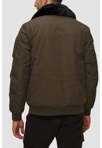 Aeronautica Militare - AERONAUTICA MILITARE Zielona męska kurtka Iconic Pilot, Rozmiar 52. Kolor: zielony. Materiał: poliamid