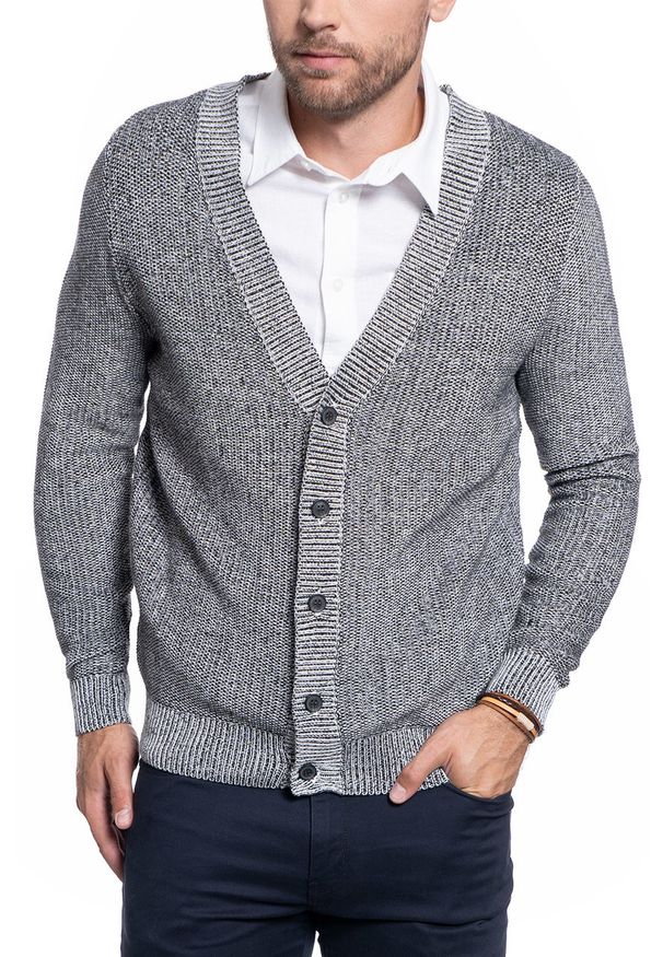 Mustang - MĘSKI SWETER MUSTANG EDGAR CARDIGAN 1010104 4142