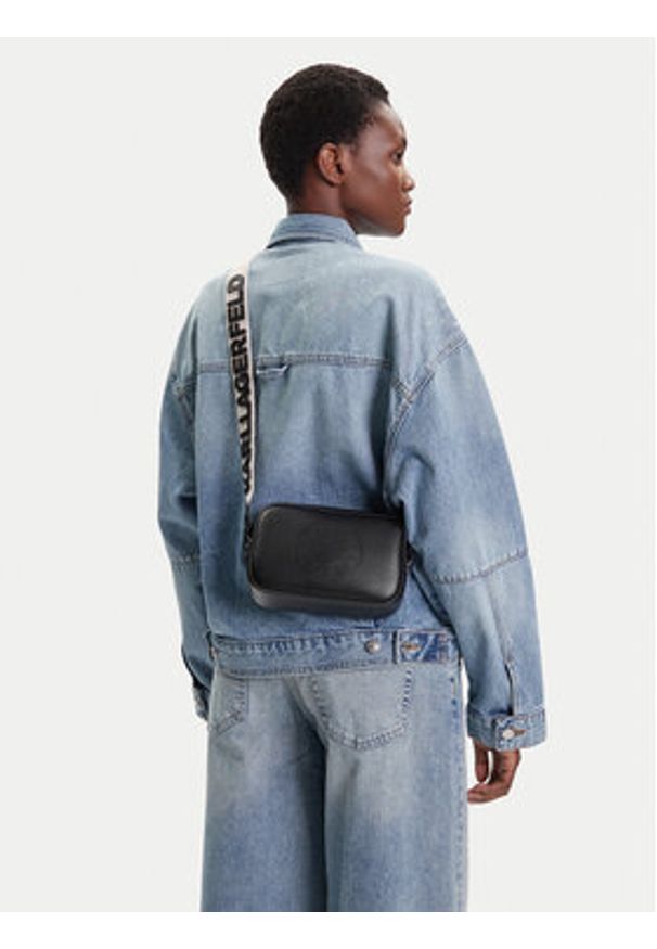 Karl Lagerfeld - KARL LAGERFELD Torebka A3W30310 Czarny. Kolor: czarny. Materiał: skórzane