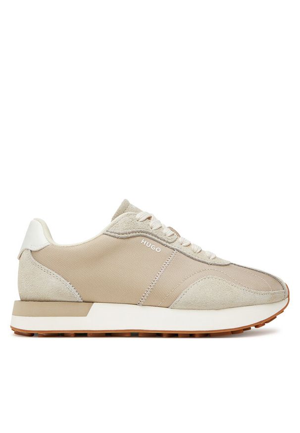 Hugo - Sneakersy HUGO. Kolor: beżowy
