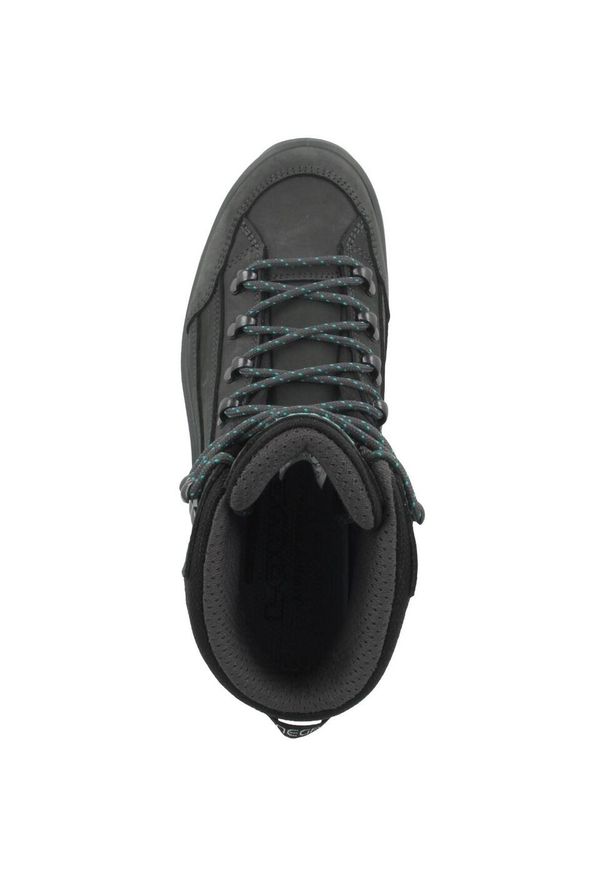 Buty trekkingowe damskie Lowa Renegade Gtx Mid. Wysokość cholewki: za kostkę. Zapięcie: sznurówki. Kolor: czarny, szary. Materiał: materiał, syntetyk. Szerokość cholewki: normalna