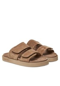 Inuikii Klapki Suede Double Band 50102-510 Beżowy. Kolor: beżowy. Materiał: zamsz, skóra #3