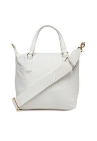 TOMMY HILFIGER - Tommy Hilfiger Torebka Poppy Small Tote Corp AW0AW17204 Écru #4