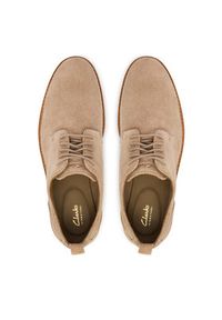 Clarks Półbuty Aldwin Lace 26186449 Szary. Kolor: szary. Materiał: skóra, zamsz #4