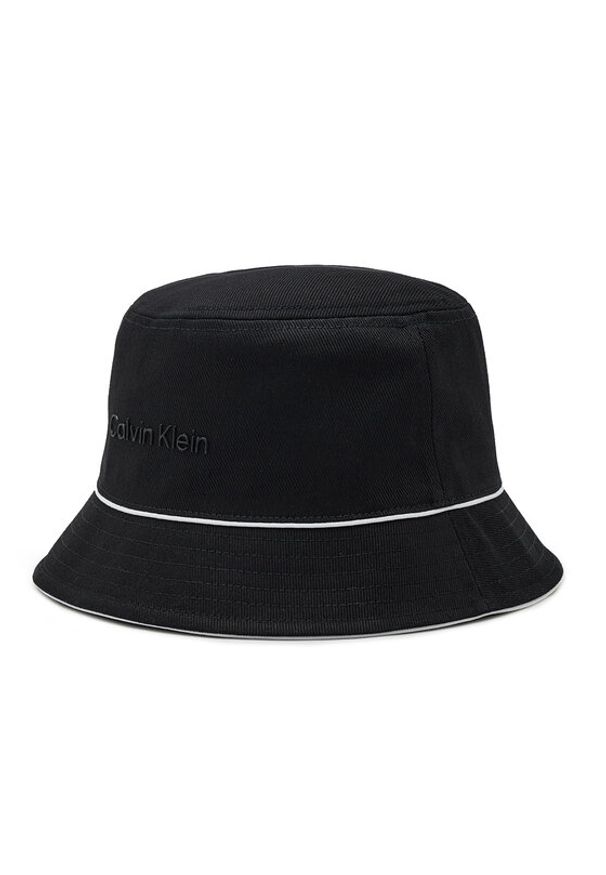 Calvin Klein Kapelusz Bucket K60K610220 Czarny. Kolor: czarny. Materiał: materiał, bawełna