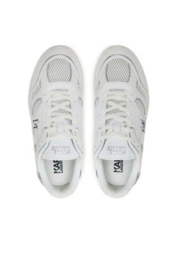 Karl Lagerfeld - KARL LAGERFELD Sneakersy KL63620 Biały. Kolor: biały. Materiał: skóra