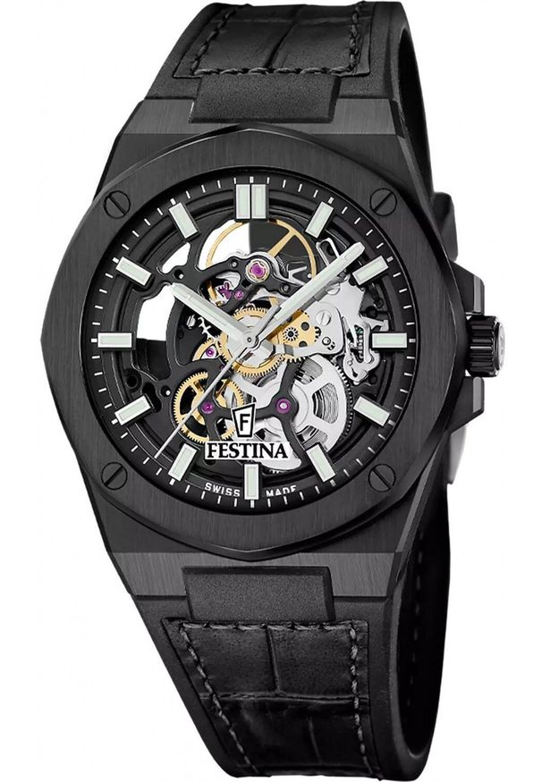 Zegarek Festina Zegarek męski Festina F22015-1 czarny. Kolor: czarny