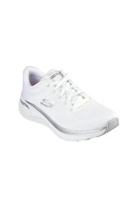 skechers - Buty damskie SKECHERS Arch Fit 2.0 Glow The Distance. Kolor: biały. Model: Skechers Sport. Sport: turystyka piesza