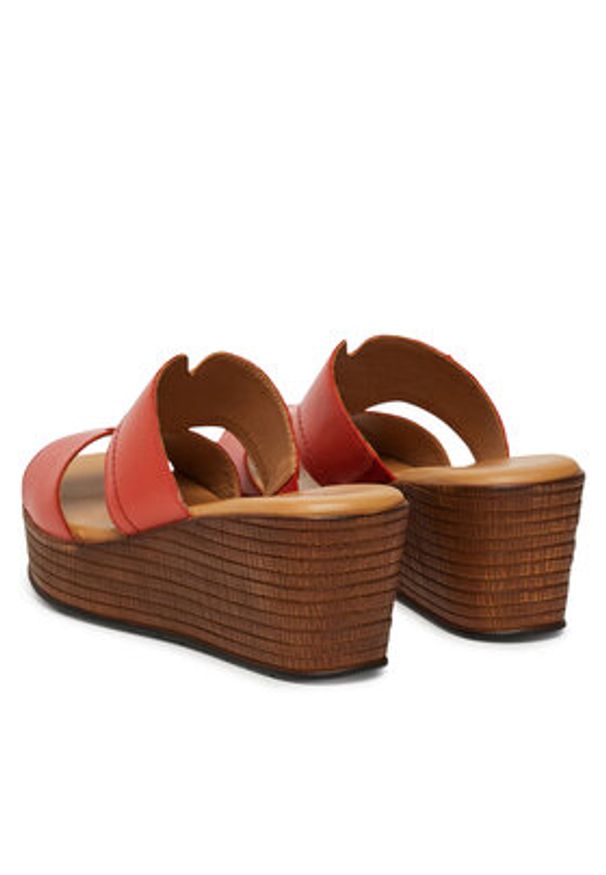 Lasocki Klapki WI16-NYASA-01 Czerwony. Kolor: czerwony. Materiał: skóra