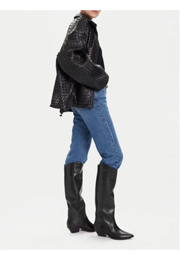 Badura Kozaki EO-V365-206-1 Czarny. Kolor: czarny. Materiał: skóra