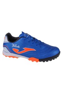 Buty piłkarskie - turfy chłopięce, Joma Toledo Jr 2204 TF. Kolor: niebieski. Sport: piłka nożna