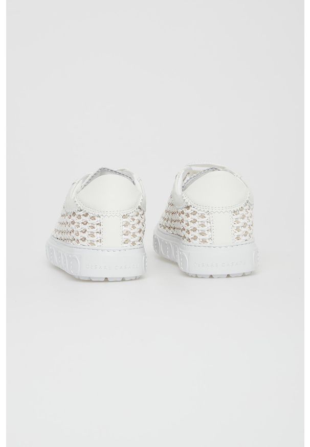 Sneakersy damskie skórzane CESARE CASADEI. Materiał: skóra