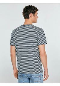 Big-Star - Koszulka męska w paski granatowa Garri 403. Okazja: na co dzień. Kolor: niebieski. Materiał: bawełna, dzianina. Wzór: paski. Styl: klasyczny, casual #5