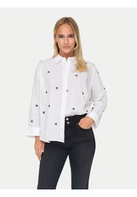 only - ONLY Koszula 15283743 Biały Box Fit. Kolor: biały. Materiał: bawełna