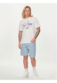 Jack & Jones - Jack&Jones T-Shirt Jprblulouie 12259674 Biały Regular Fit. Kolor: biały. Materiał: bawełna #6