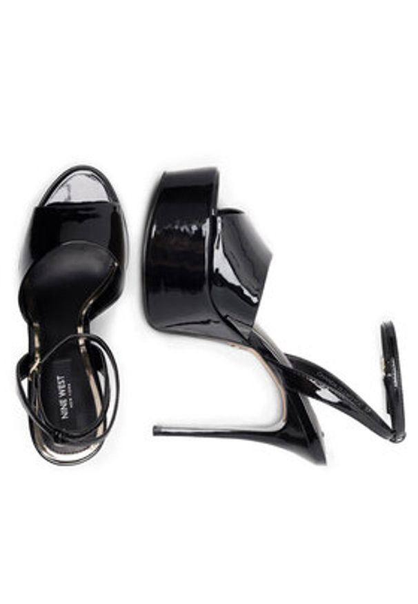 Nine West Sandały CHANDA ZL23031CC Czarny. Kolor: czarny. Materiał: skóra