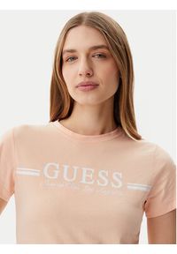 Guess T-Shirt V5GI03 I3Z14 Pomarańczowy Regular Fit. Kolor: pomarańczowy. Materiał: bawełna #4