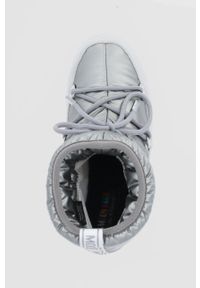 Moon Boot Śniegowce Low Pillow kolor srebrny. Nosek buta: okrągły. Zapięcie: sznurówki. Kolor: srebrny. Materiał: guma #4