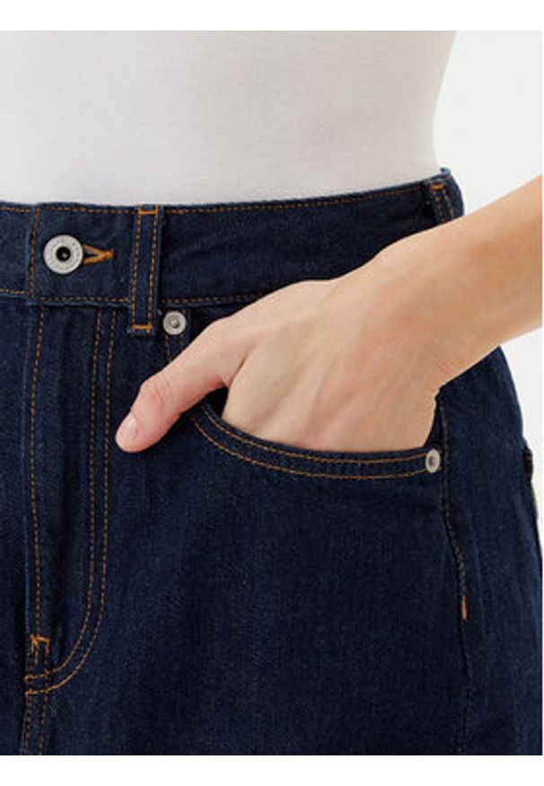 Pepe Jeans Spódnica jeansowa PL901186 Niebieski Regular Fit. Kolor: niebieski. Materiał: bawełna
