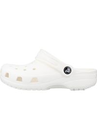 Buty do chodzenia dla dzieci Crocs Classic. Kolor: biały. Materiał: guma, materiał, syntetyk