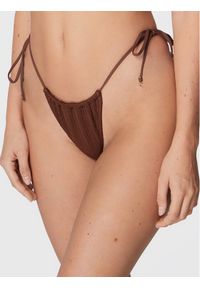 Seafolly Dół od bikini Sea Dive 40687-861 Brązowy. Kolor: brązowy. Materiał: syntetyk
