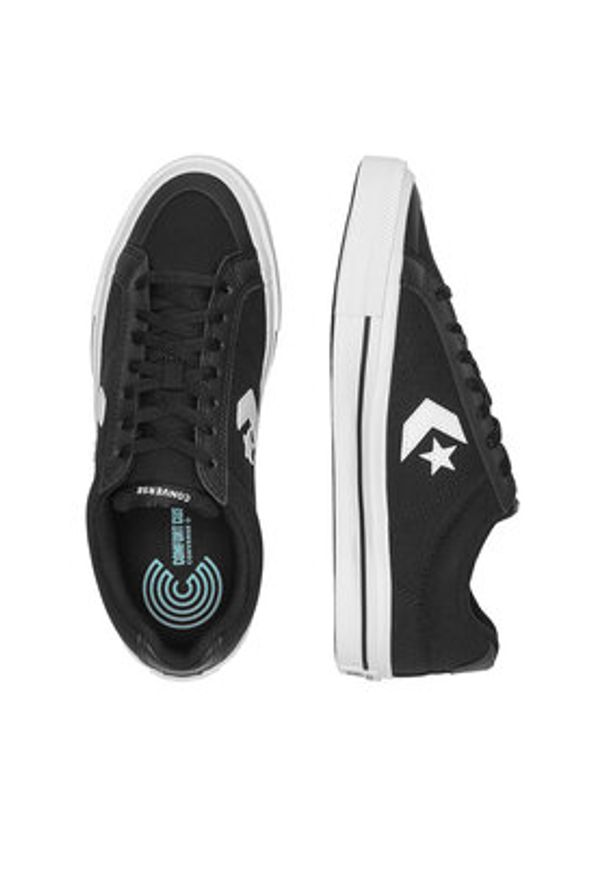 Converse Trampki Sport Casual A10547C Czarny. Okazja: na co dzień. Kolor: czarny. Materiał: materiał. Styl: sportowy, casual