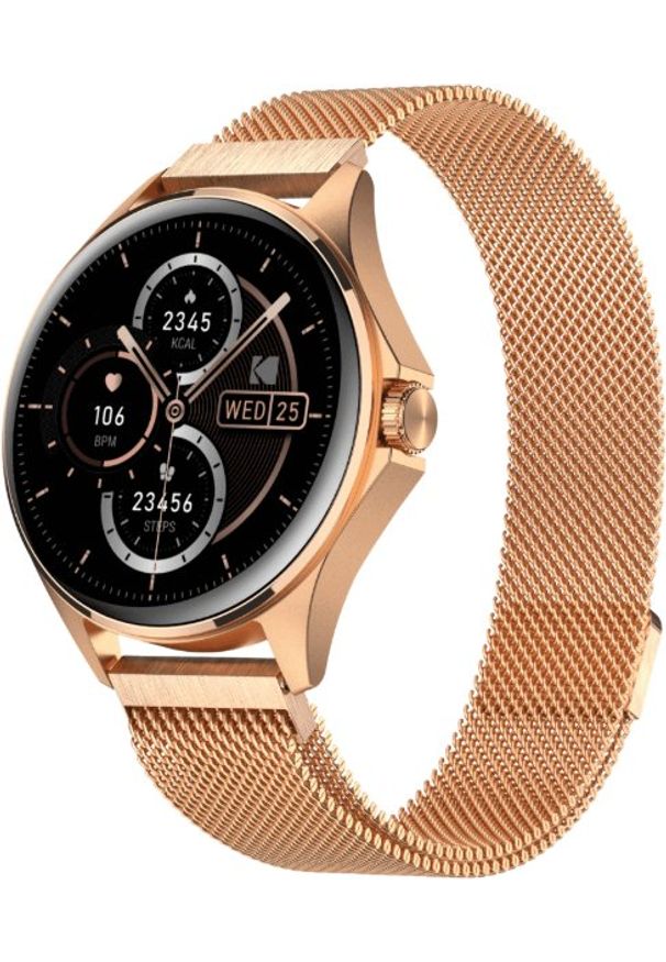 Smartwatch Kodak Smartwatch SW-7211 Różowe Złoto Pulsometr GPS Android iOS. Rodzaj zegarka: smartwatch. Kolor: złoty, różowy, wielokolorowy