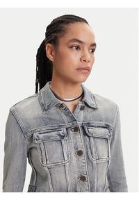 Miss Sixty Kurtka jeansowa 6S1WJ50100 Niebieski Slim Fit. Kolor: niebieski. Materiał: bawełna #4