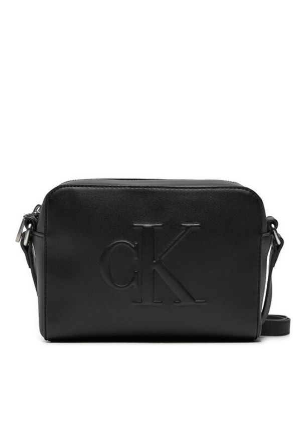 Calvin Klein Torebka K60K612726 Czarny. Kolor: czarny. Materiał: skórzane