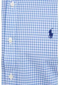 Polo Ralph Lauren koszula 710832480004 męska slim z kołnierzykiem button-down. Typ kołnierza: button down, polo. Kolor: niebieski. Materiał: tkanina, materiał. Długość rękawa: długi rękaw. Długość: długie #2