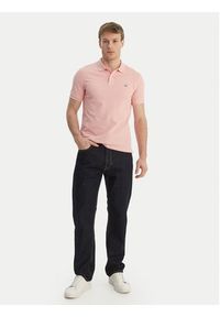 GANT - Gant Polo Shield 2220 Różowy Slim Fit. Typ kołnierza: polo. Kolor: różowy. Materiał: bawełna #3
