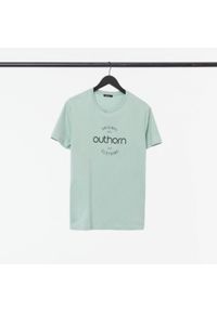 outhorn - T-shirt z nadrukiem męski. Materiał: materiał, bawełna, wiskoza, jersey. Wzór: nadruk #2