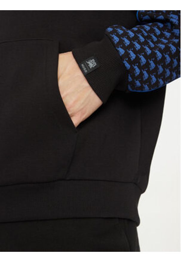 Hugo - HUGO Bluza Dilverston_RB 50542808 Czarny Regular Fit. Kolor: czarny. Materiał: bawełna