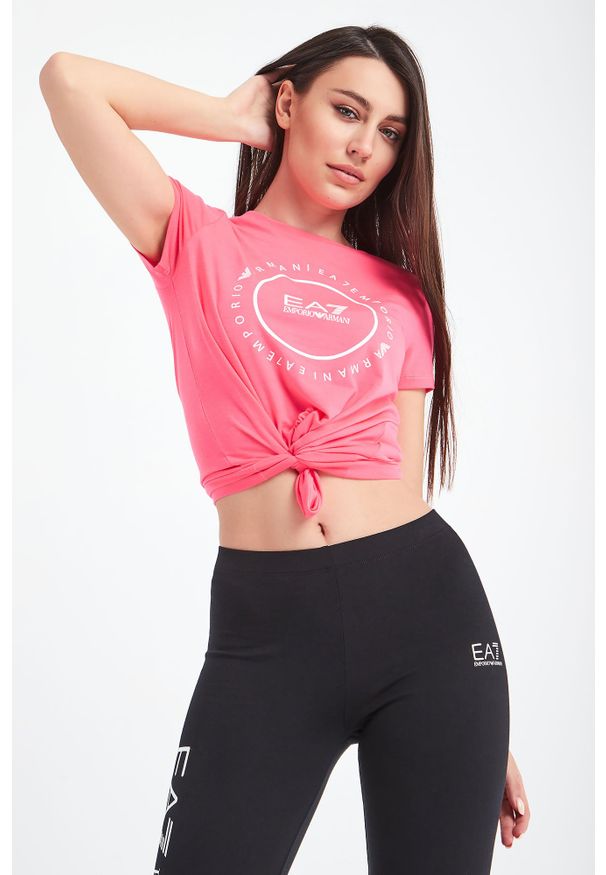 T-shirt EA7 Emporio Armani na co dzień, casualowy