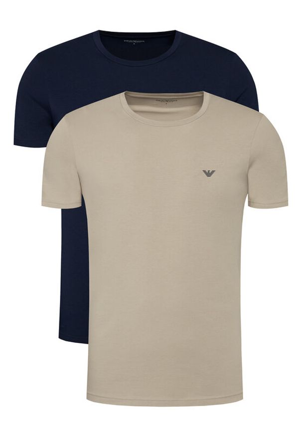 Emporio Armani Underwear Komplet t-shirtów EM000391 AF18881 M1143 Kolorowy Slim Fit. Materiał: bawełna. Wzór: kolorowy