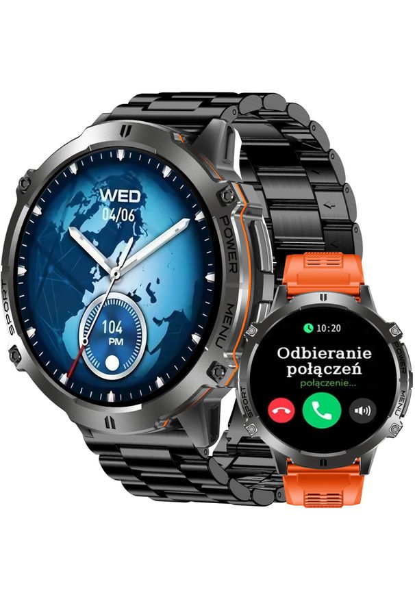 Smartwatch Gravity SMARTWATCH męski GRAVITY POŁĄCZENIA KOMPAS BAROMETR CHAT AI. Rodzaj zegarka: smartwatch