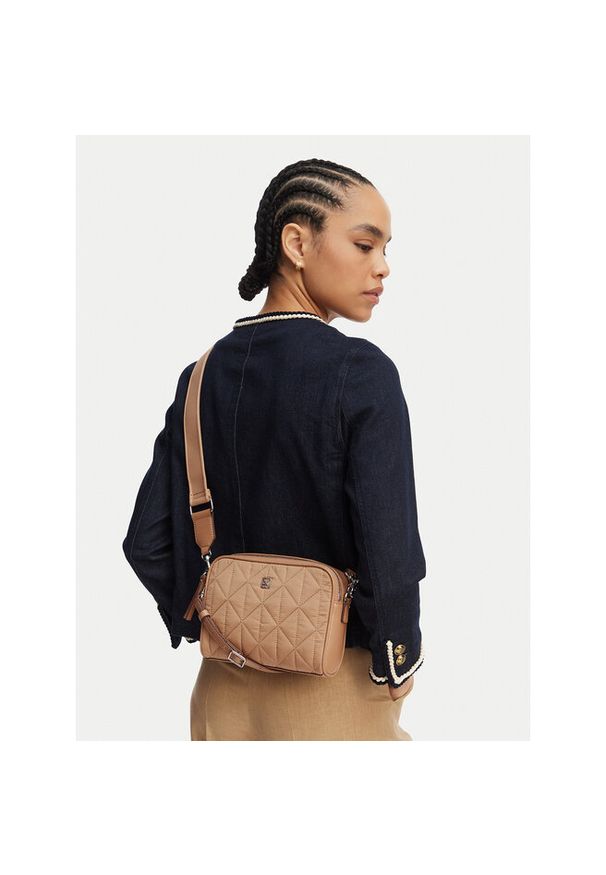 Torebka Calvin Klein. Kolor: beżowy