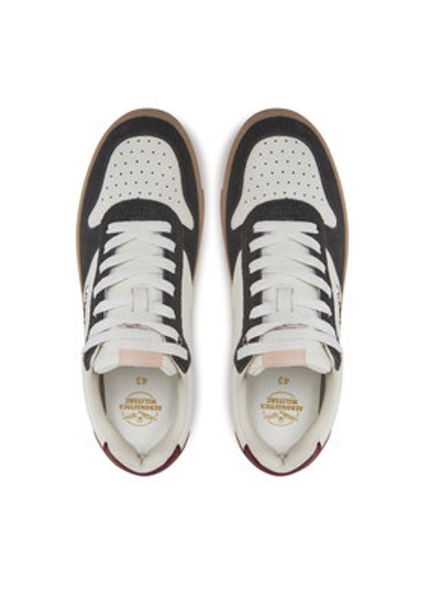 Aeronautica Militare Sneakersy 242SC235PL244 Brązowy. Kolor: brązowy. Materiał: skóra, zamsz