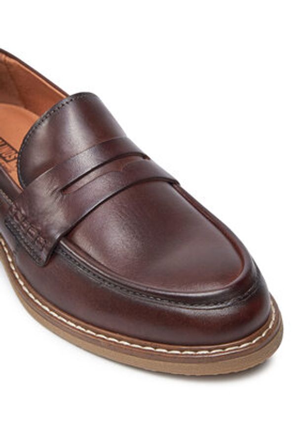 Pikolinos Mokasyny W8J-3541ST Brązowy. Kolor: brązowy. Materiał: skóra