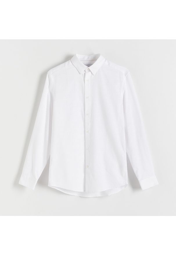 Reserved - Koszula regular fit - Biały. Kolor: biały