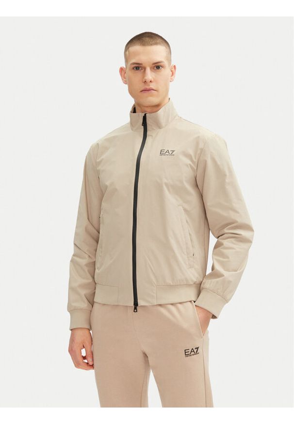 EA7 Emporio Armani Kurtka przejściowa 7M000424 AF13569 U6155 Beżowy Regular Fit. Kolor: beżowy. Materiał: syntetyk