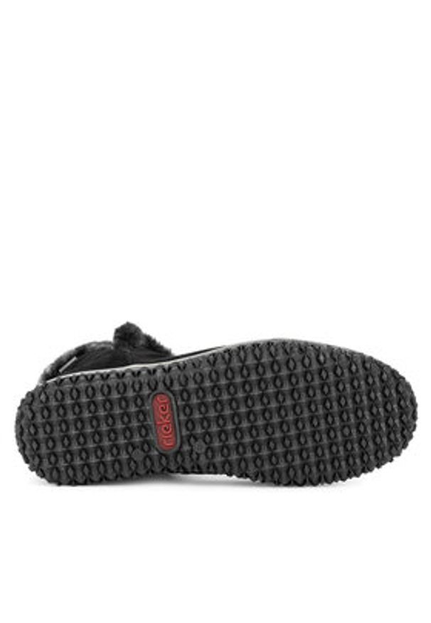 Rieker Botki Z4266-00 Czarny. Kolor: czarny. Materiał: zamsz, skóra