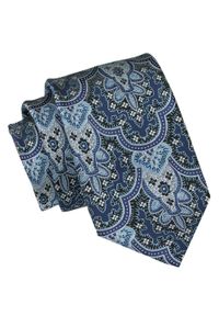 Męski Krawat Angelo di Monti - Odcienie Niebieskiego. Kolor: niebieski. Materiał: tkanina. Styl: elegancki, wizytowy