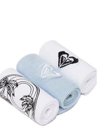 Roxy Zestaw 3 par wysokich skarpet unisex AS_ROXY_05W_SS25 (3-PACK) Biały. Kolor: biały. Materiał: materiał, nylon #3