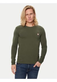 Guess Longsleeve M2YI28 J1314 Zielony Slim Fit. Kolor: zielony. Materiał: bawełna. Długość rękawa: długi rękaw #1